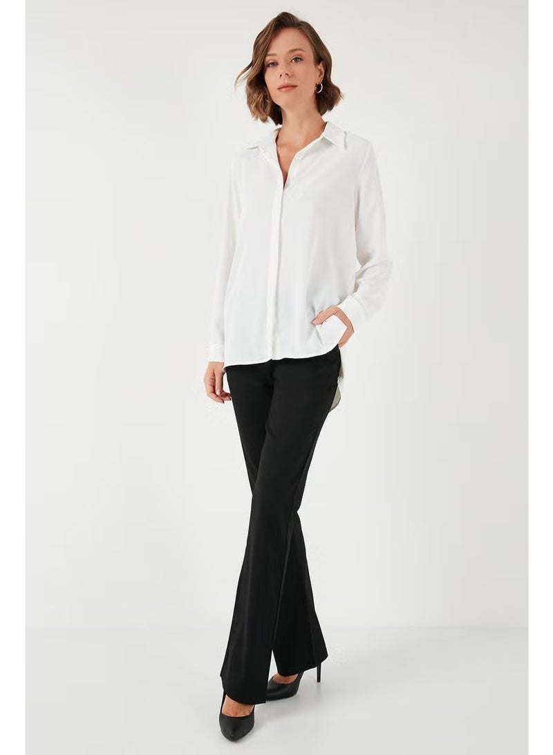 Lela Regular Fit Short Front Long Back Plain Shirt Women's Shirt 611GO020 - Image 3